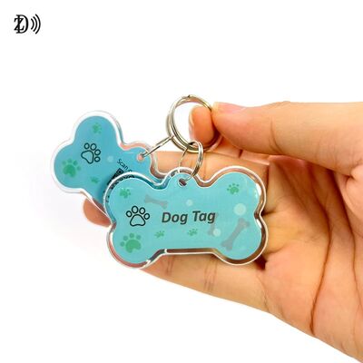 エポキシ犬骨 カスタマイズされたQRコード NTAG 216 888バイト 動物 RFID NFC ペットタグ