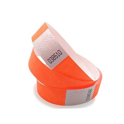 カスタム印刷 ロゴ 防水紙 RFID 腕帯 熱印 使い捨て タイベック ブレスレット パーティー チケット 腕帯 ID バンド