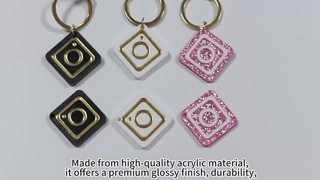 アクリル製ソーシャルメディアタグ